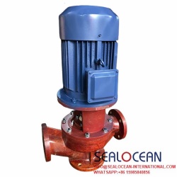 CHINA FACTORY VERTICAL PIPELINE CHEMICAL PUMP MADE OF FIBERGLASS REINFORCED PLASTIC (FRP) TYPE SL, CHEMICAL TRANSFER PUMP, ACID CIRCULATION PUMP, CENTRIFUGAL PIPELINE PUMP