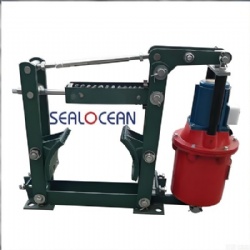 CHINA FACTORY BRAKE SHOE TKG-300 BRAKE SHOE TKG-300 WITH HYDRAULIC PUSHER ASSEMBLY IS DESIGNED FOR INSTALLATION ON THE MECHANISMS OF LIFTING AND TRANSPORT MACHINES, WINCHES, CONVEYORS